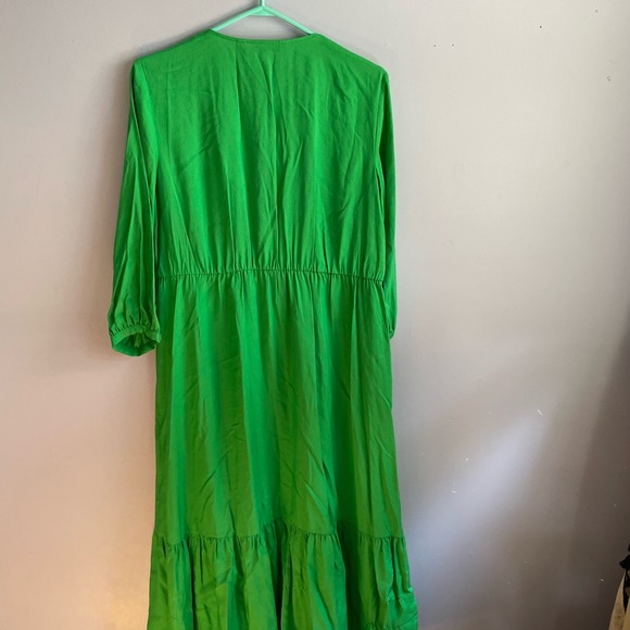 Green Zara midi dress, new with tags - Picture 3 of 4